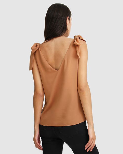 Belle & Bloom Feel For You V-neck Top - Camel