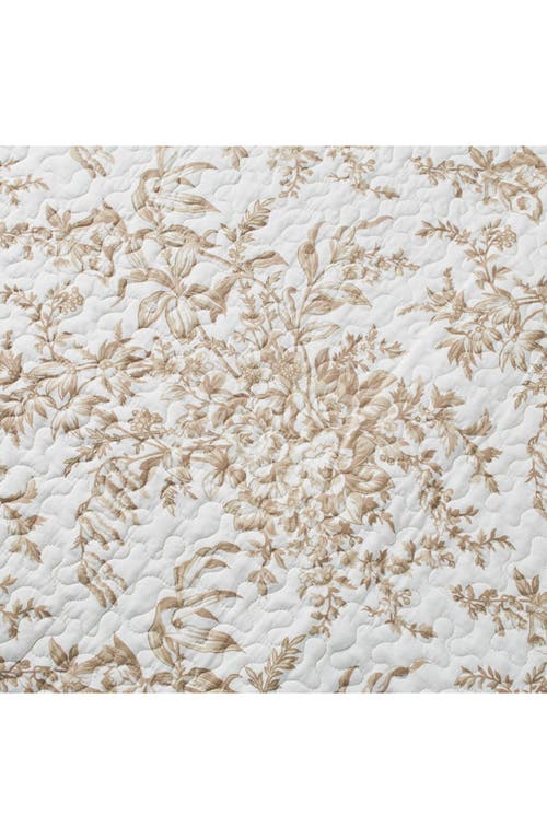 Laura Ashley Bedford Quilt & Sham Set In Mocha