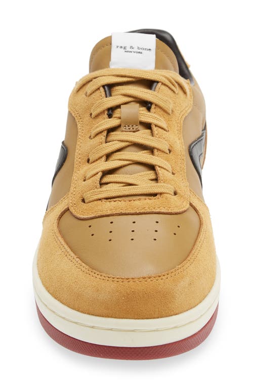 Rag & Bone Retro Court Sneaker In Mstrd/blk