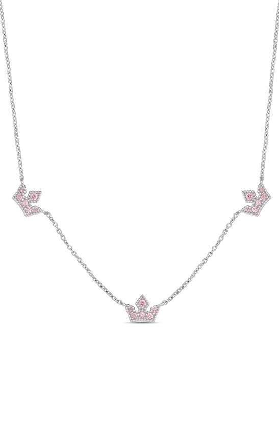 Shop Lily Nily Tiara Frontal Necklace In Silver