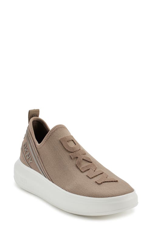 Shop Dkny Jonas Knit Platform Sneaker In Ash