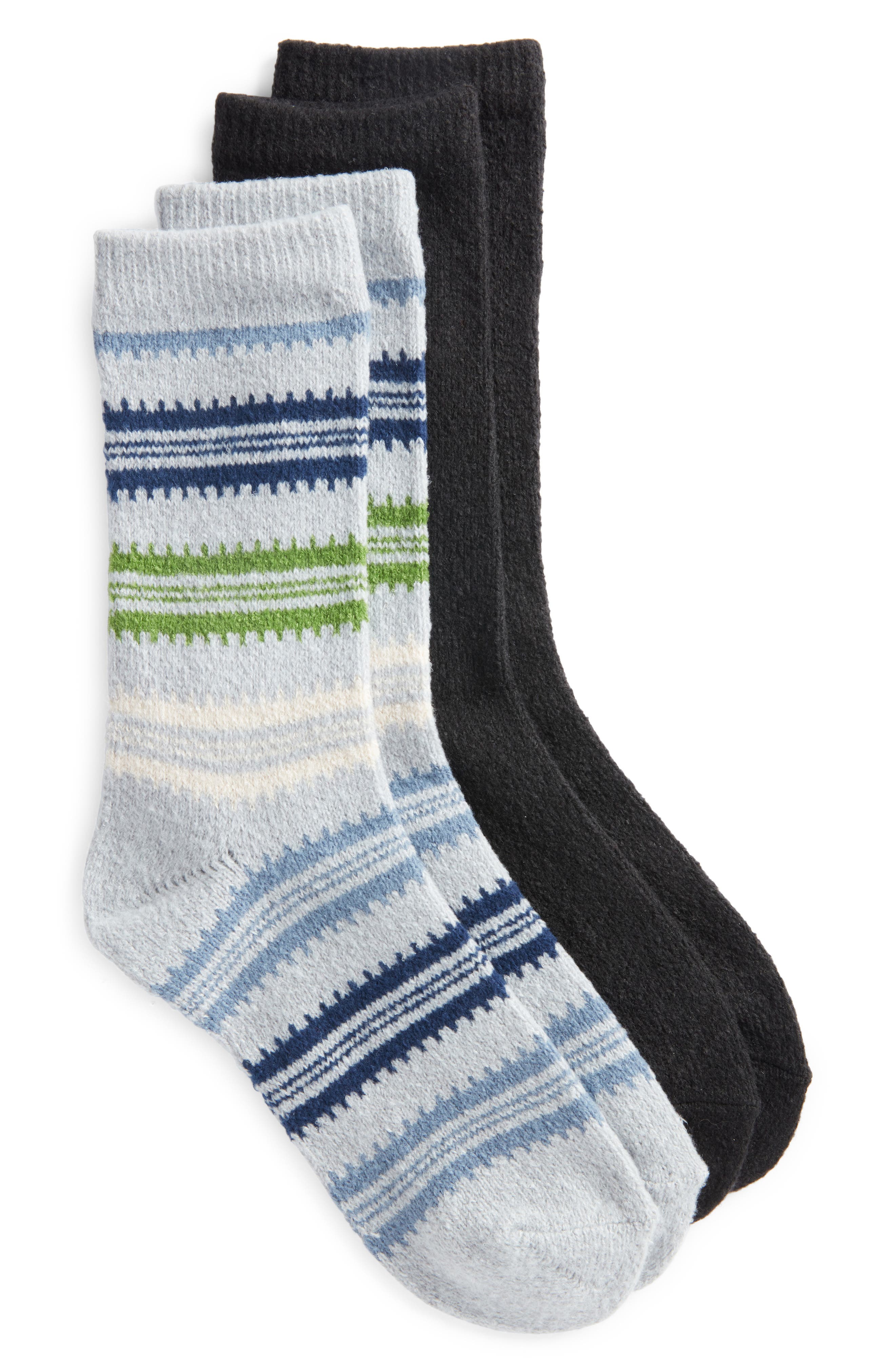 Hue Assorted 2-Pack Femme Boot Socks in Blue Pack 