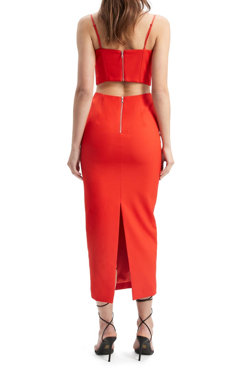 Bardot Martini Corset Cutout Midi Dress Nordstrom