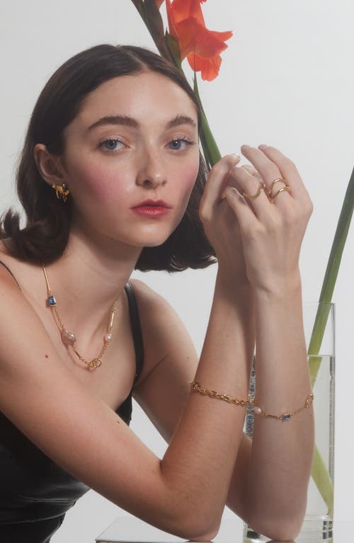 Lady Grey Raia Set Of 3 Stacking Rings In Gold