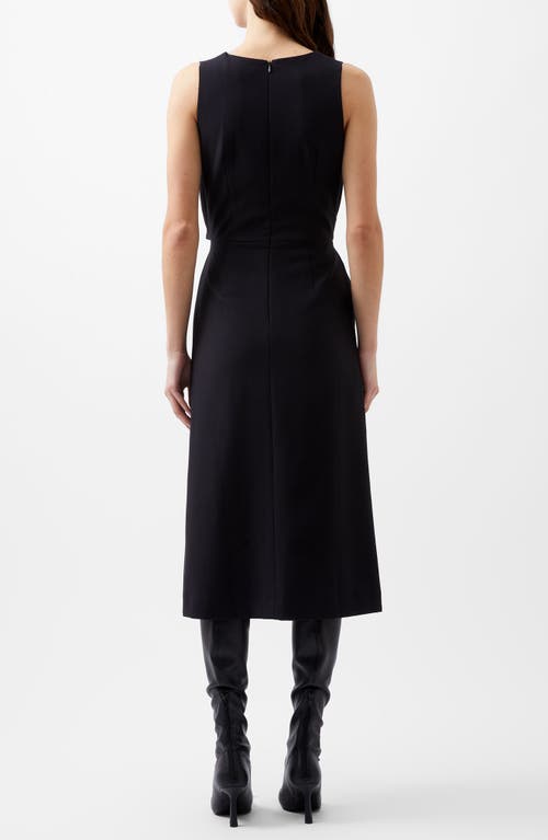 Shop French Connection Gemma Cutout Vest Dress In Blackout