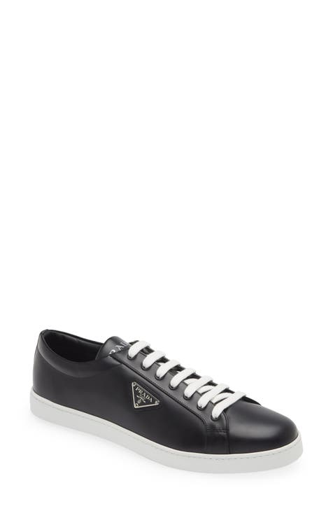 PRADA Leather Outlet Sneakers  Prada men shoes, Mens shoes casual