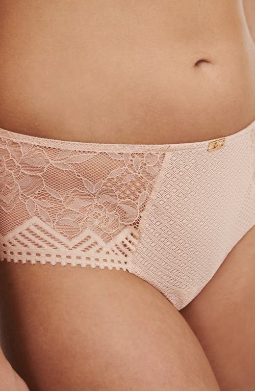 Shop Chantelle Lingerie Origins Hipster Briefs In Beige Blush