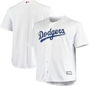 PROFILE Men's White Los Angeles Dodgers Big & Tall Replica Team Jersey