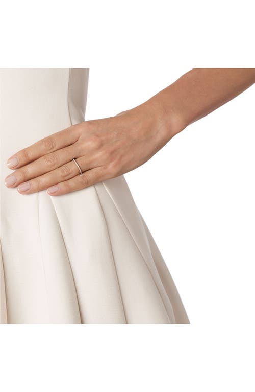 Shop Monica Vinader Diamond Eternity Ring In Diamond/rose Gold