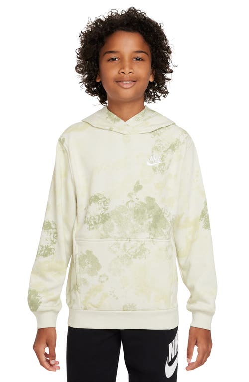 Nike Kids' Club Fleece French Terry Hoodie In Green