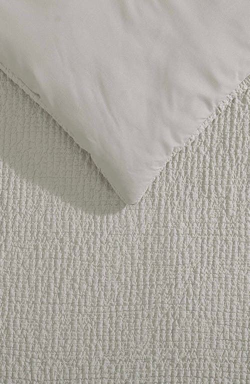 Vera Wang Puckered Comforter Set In Silver Leaf
