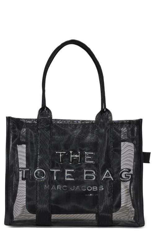 The Large Mesh Tote Bag in Blackout