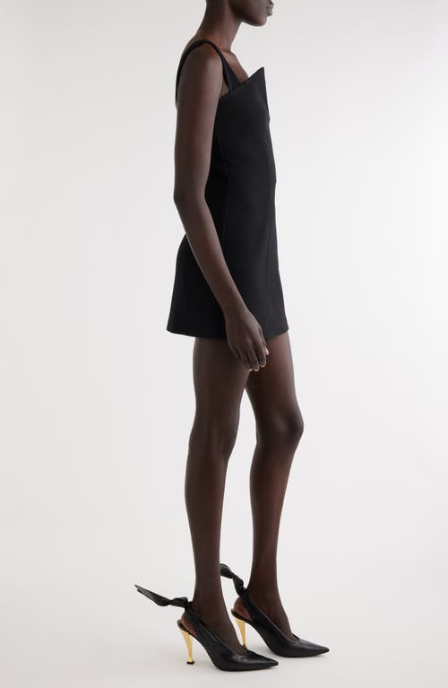 Shop Givenchy Crepe Minidress In Black