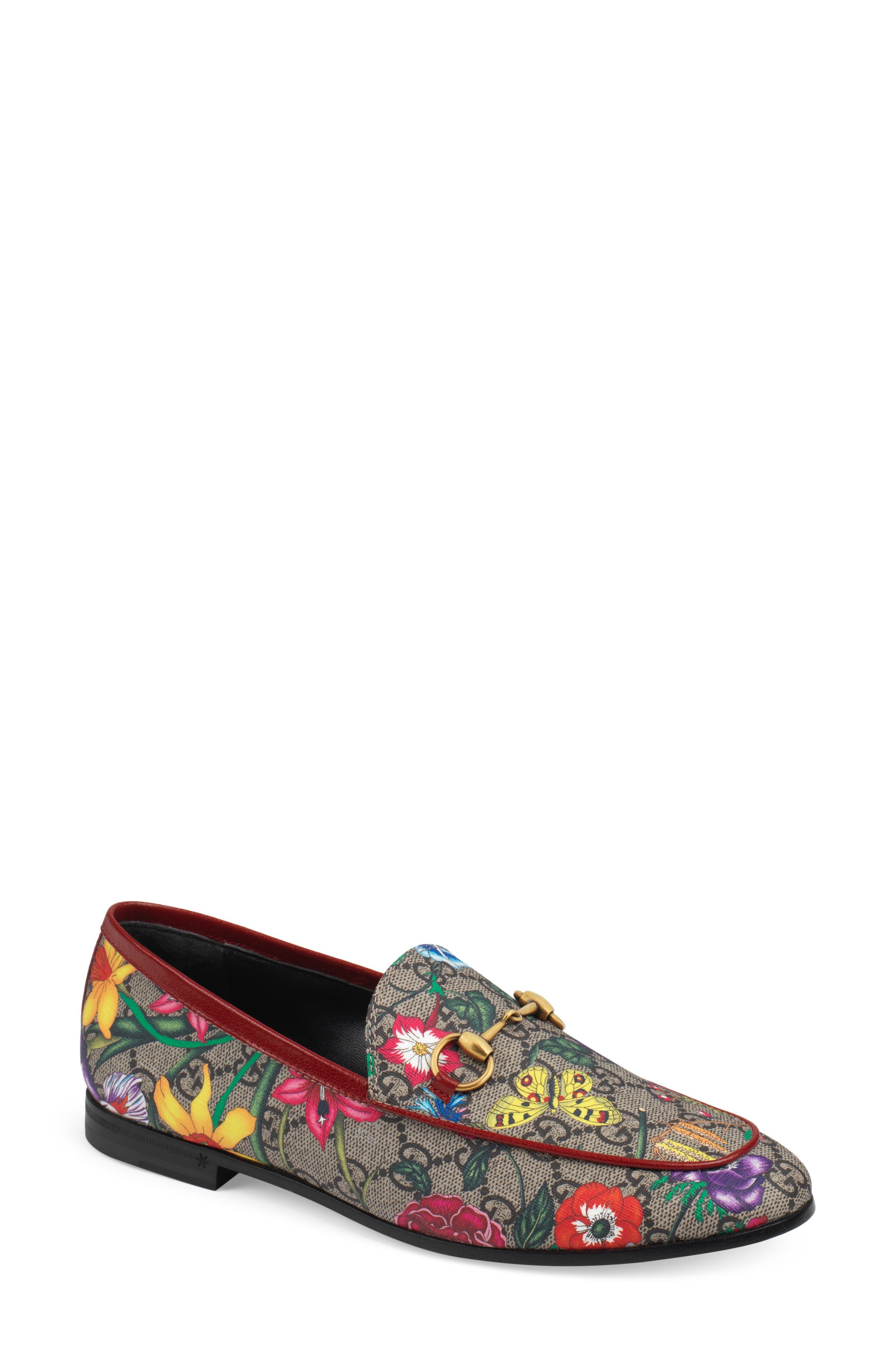 gucci floral loafer