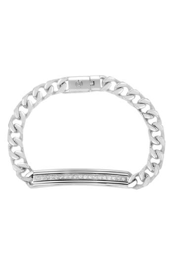 Effy White Sapphire Chain Bracelet In Silver