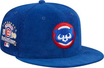 Men's Chicago Cubs New Era Royal Throwback Corduroy 59FIFTY Fitted Hat