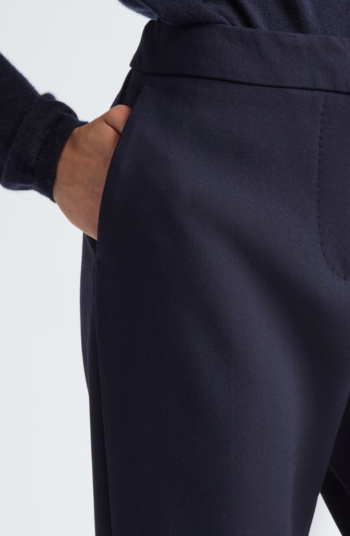 Max Mara Aire Colorblock Camel Hair Trousers In Ultramarine