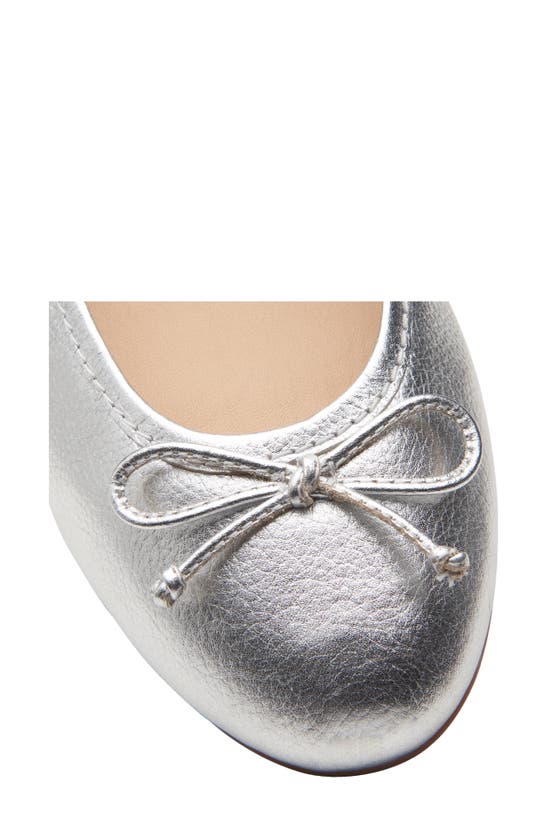 Shop Clarks (r) Fawna Lily Ballet Flat In Silver Leather