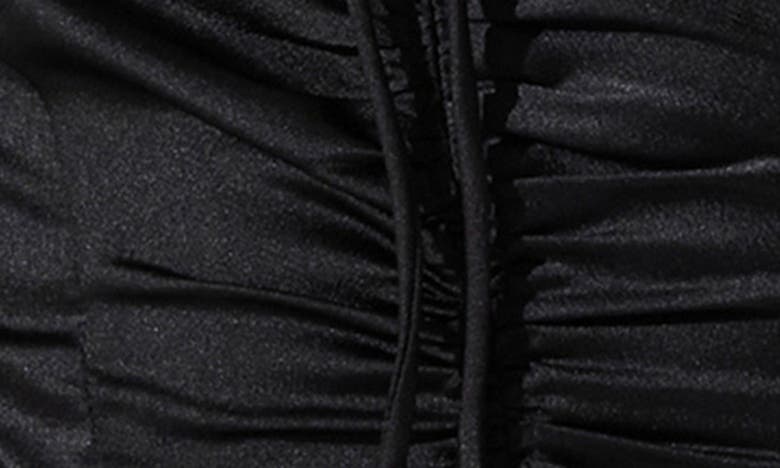 Astr Balloon Sleeve Top In Black