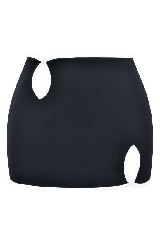 Shop Mistress Rocks Cutout Miniskirt In Black