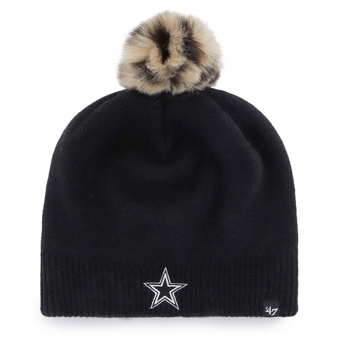 cowboys black beanie