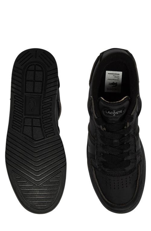 Shop Lacoste L001 Crafted 12 Sneaker In Blk/blk