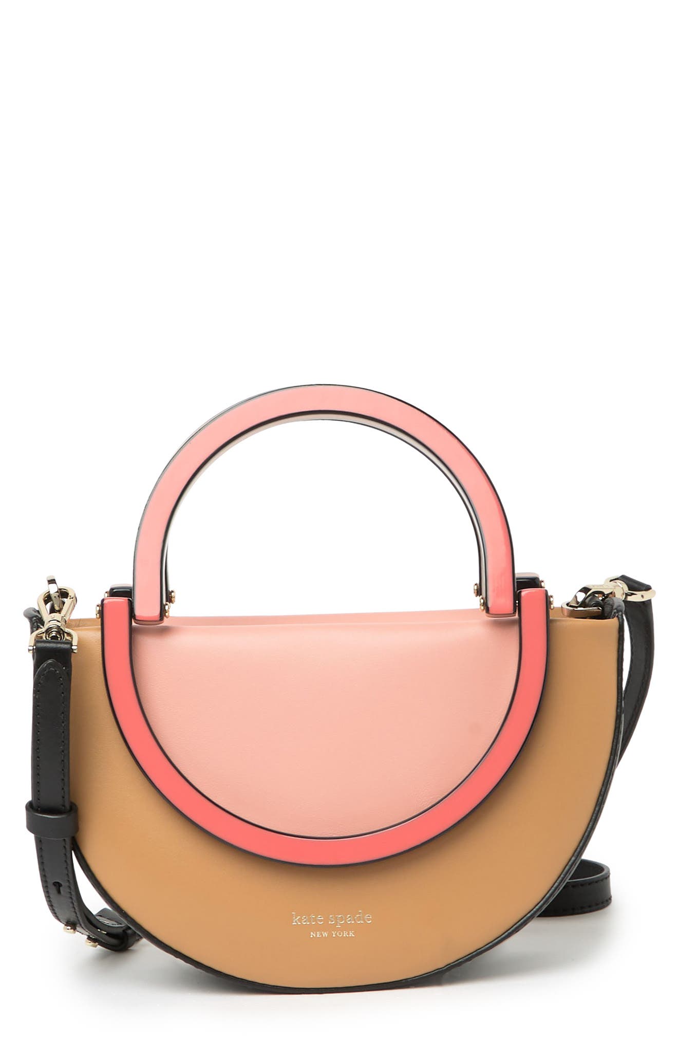 Kate Spade Betty Small Half Moon Crossbody Bag In Cosmetic Pink