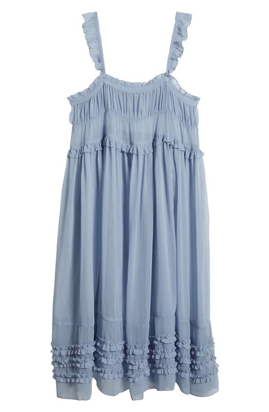 Shop Free People Moon Phase Midi Nightgown In Morning Haze