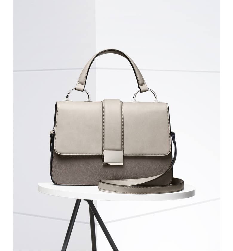 CHELSEA28 Blake Faux Leather Top Handle Satchel, Main, color, 450