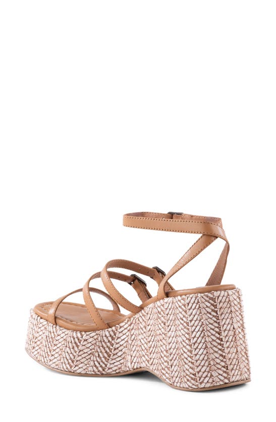 Shop Seychelles Grapefruit Platform Wedge Sandal In Tan
