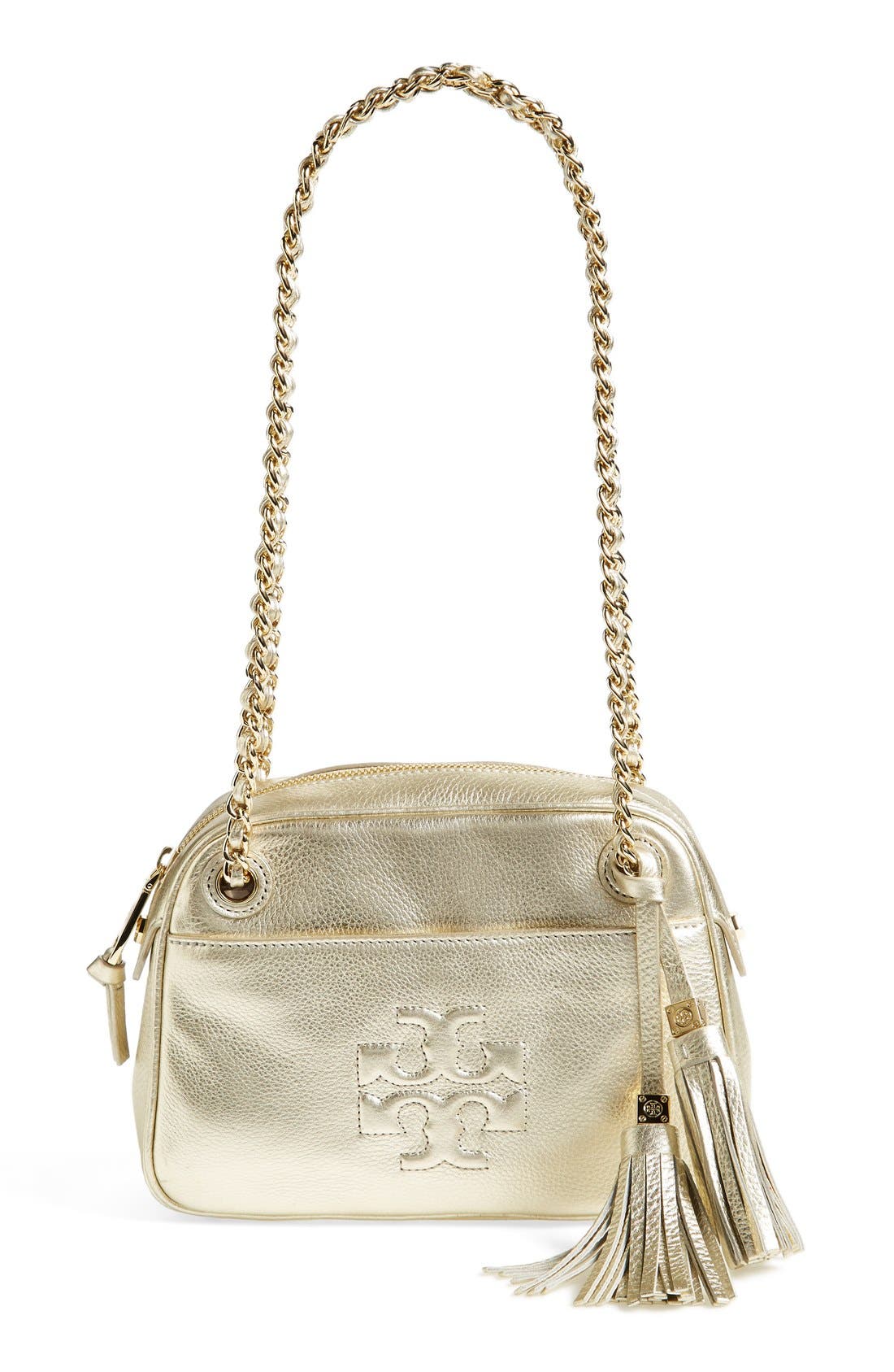 Tory Burch 'Thea' Metallic Leather Crossbody Bag Nordstrom