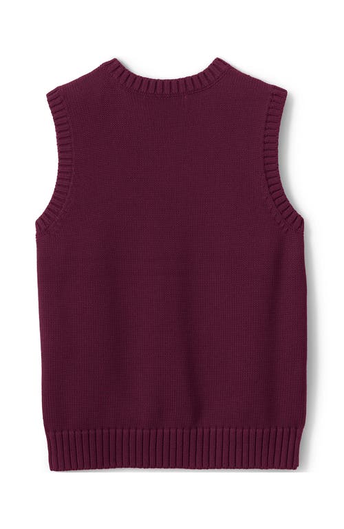 LANDS' END LANDS' END SCHOOL UNIFORM KIDS COTTON MODAL SWEATER VEST