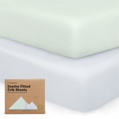 Keababies Soothe Fitted Crib Sheet In Cove