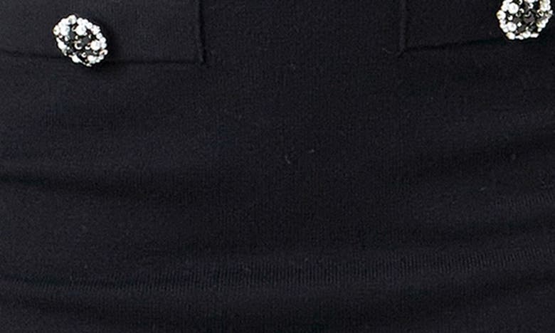 ENDLESS ROSE ENDLESS ROSE JEWEL BUTTON ACCENT KNIT MINISKIRT