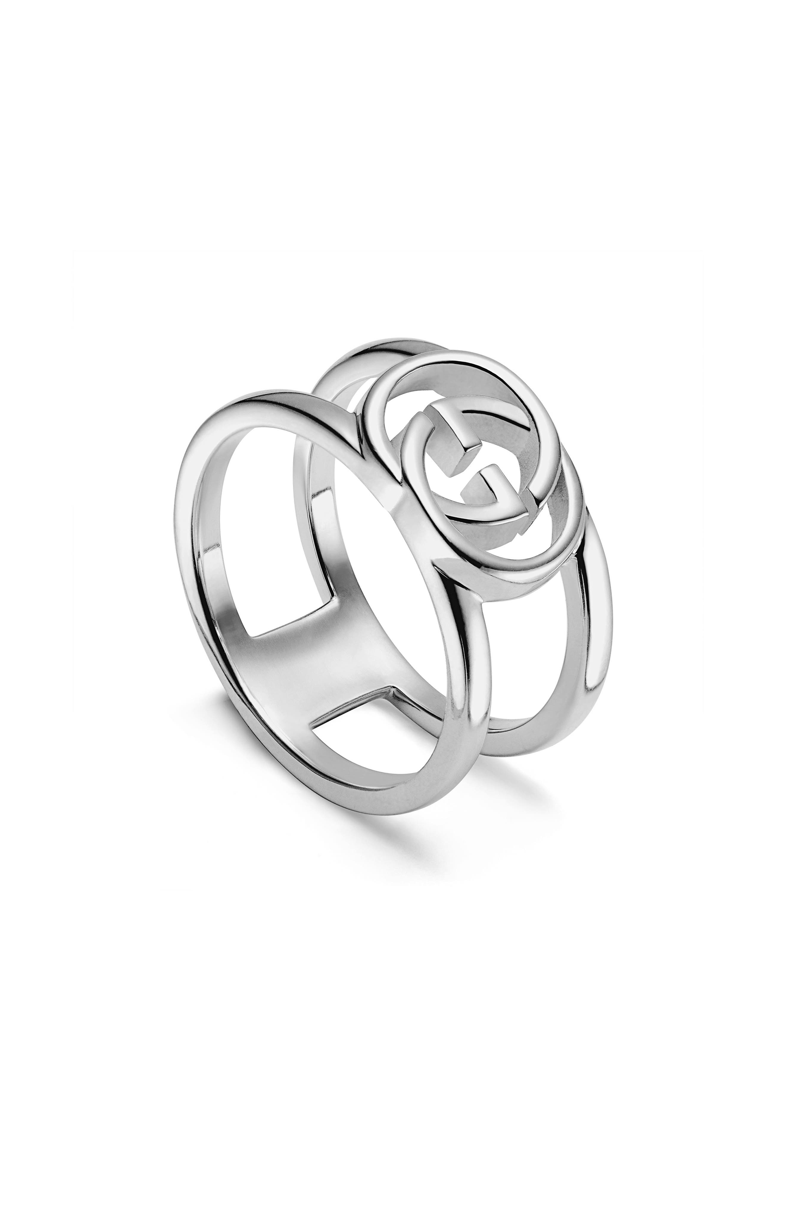 gucci ring silver womens