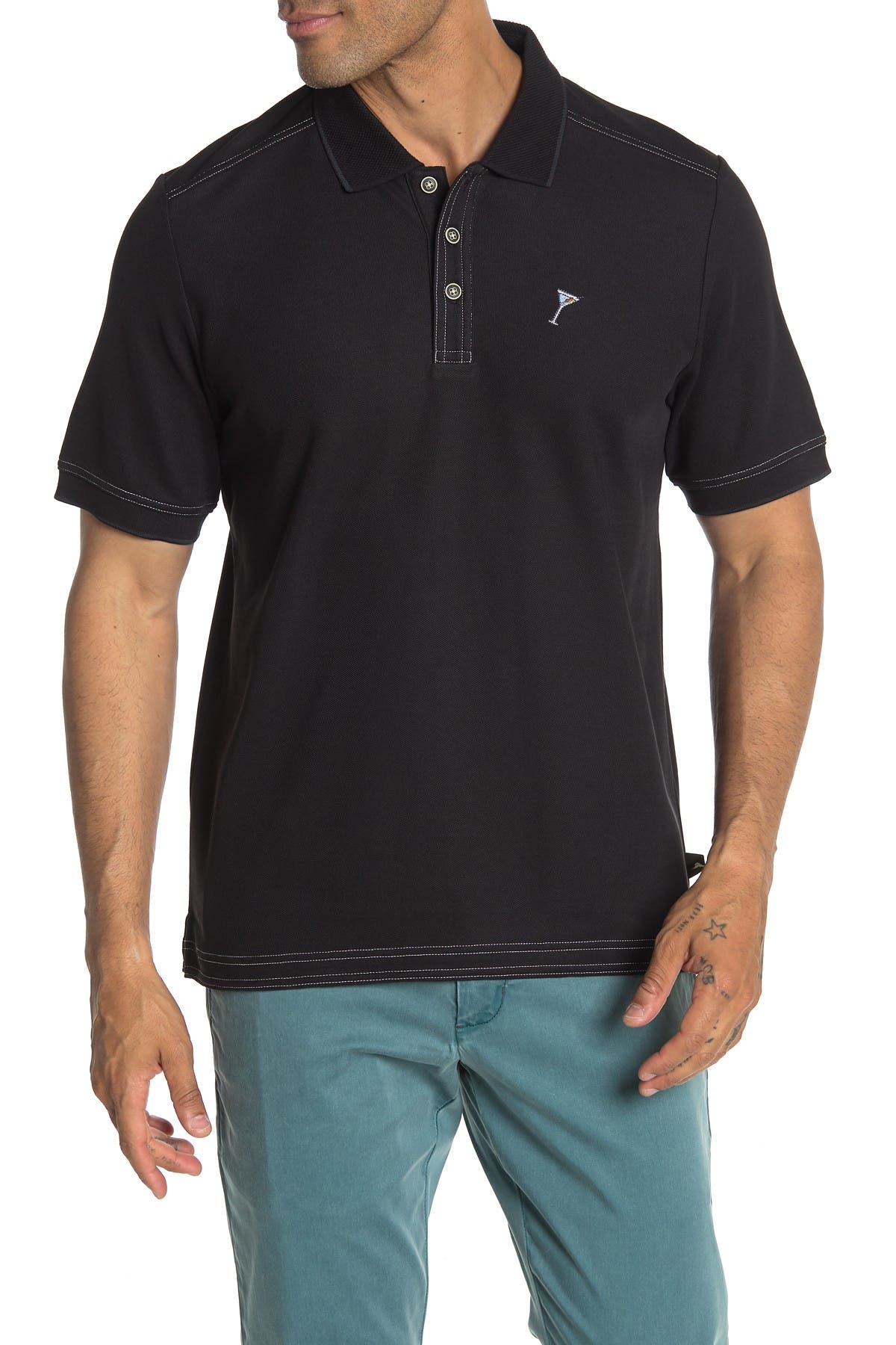 tommy bahama trim fit emfielder polo