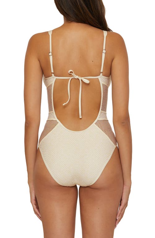 BECCA BECCA NETWORK MESH ONE-PIECE SWIMSUIT 