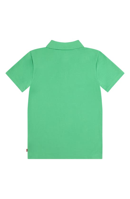 Shop Levi's® Kids' Short Sleeve Batwing Polo In Bright Green