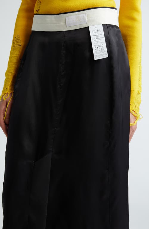 Shop Mm6 Maison Margiela Inside Out Skirt In Black