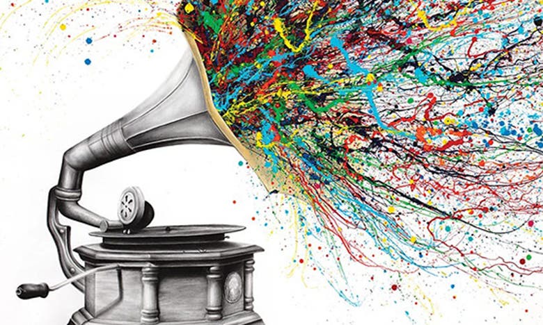 Icanvas Radical Rhapsody By Ashvin Harrison Canvas Print In White Canvas/ Multicolor