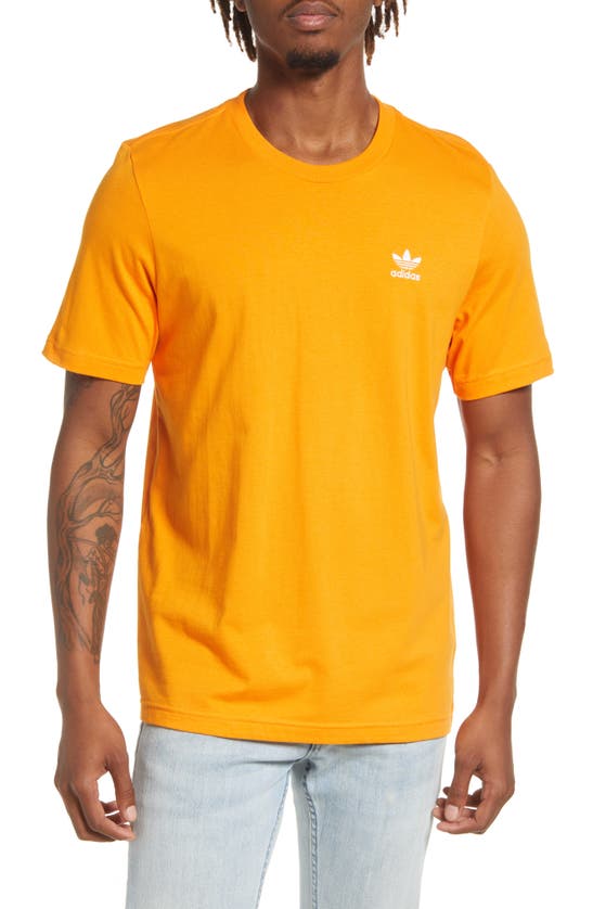 Adidas Originals Essential Trefoil T-shirt In Bright Orange