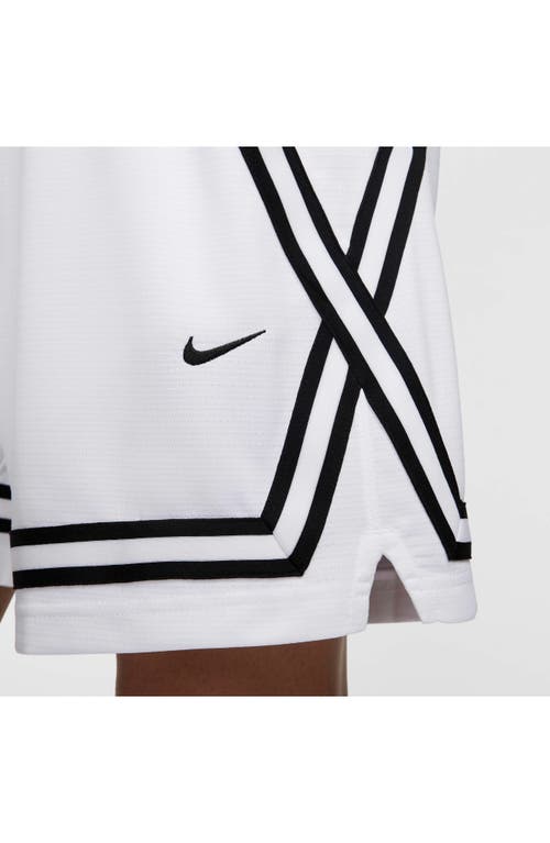 Shop Nike Crossover Dri-fit 7-inch Basketball Shorts In White/black/black