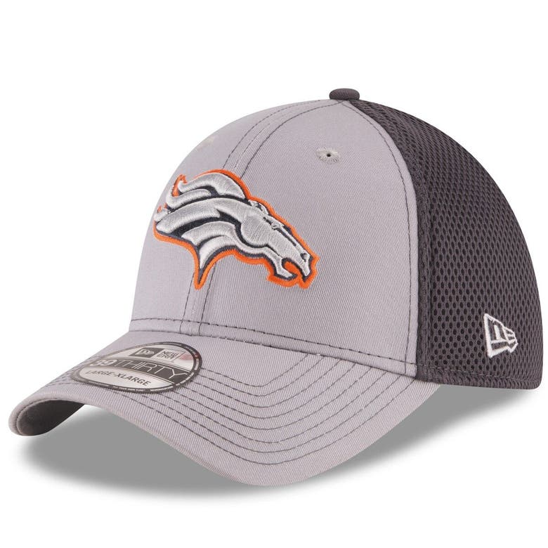 New Era Gray/graphite Denver Broncos Grayed Out Neo 2 39thirty