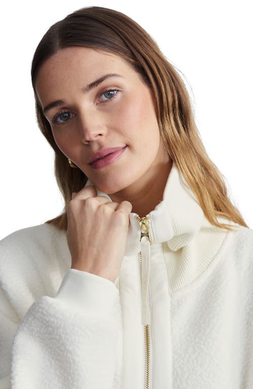 Shop Varley Eleanor High Pile Fleece Jacket In Egret