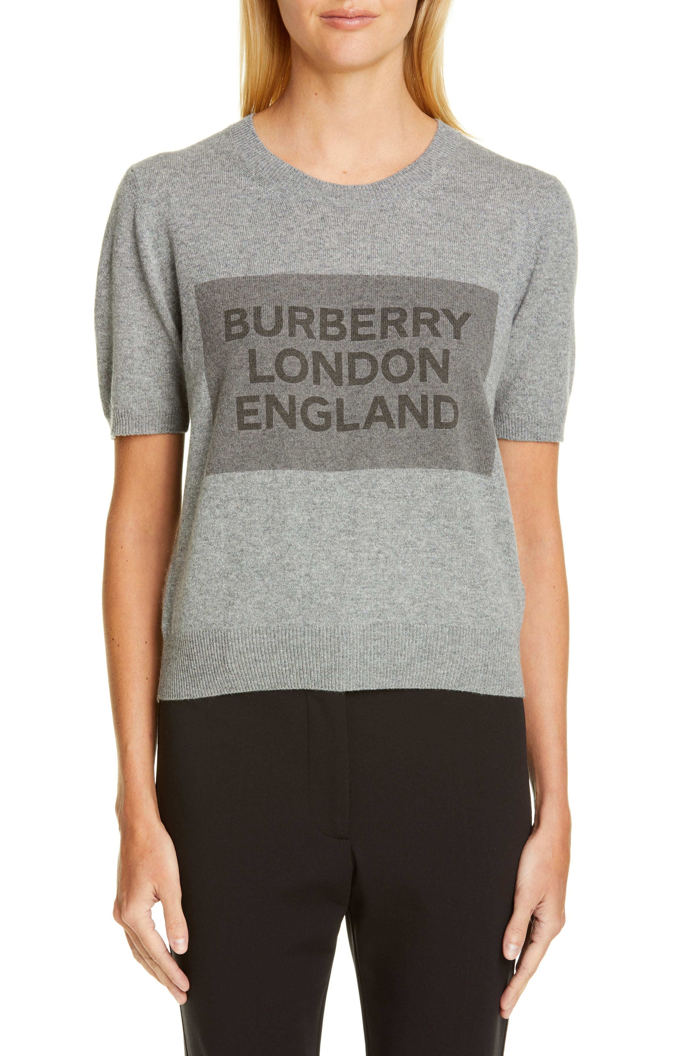 Burberry Logo Cashmere Sweater | Nordstrom