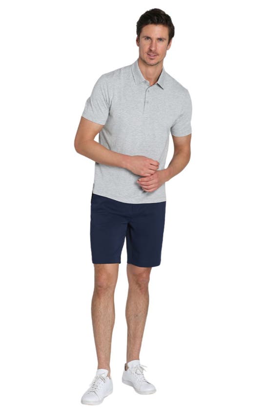Shop Jachs Solid Polo In Light Grey