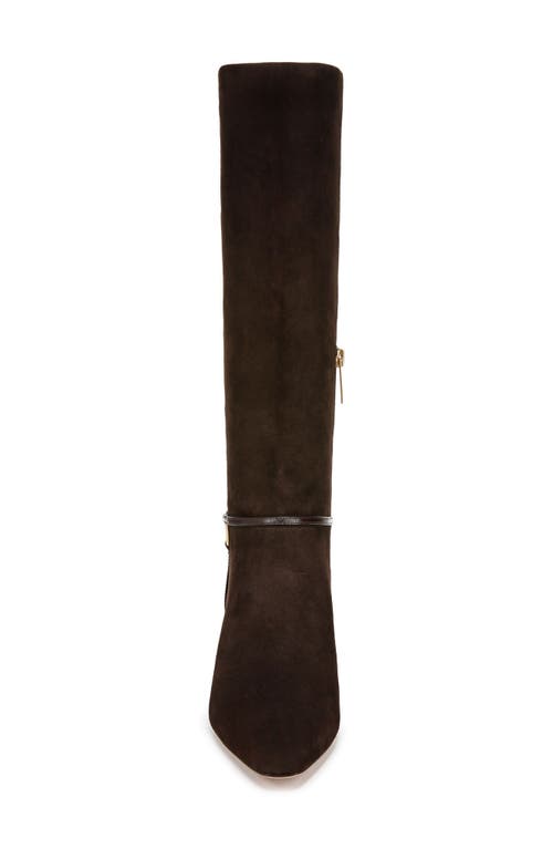 Shop Veronica Beard Kenzie Knee High Boot In Dark Espresso