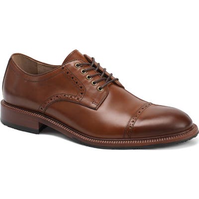 Trask Linwood Cap Toe Derby, Brown