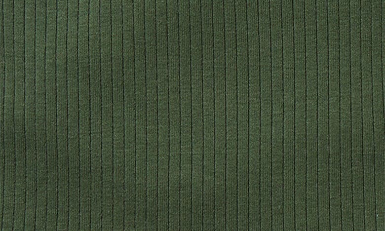Mori Rib Fitted Two-piece Pajamas In Ribbed Pine