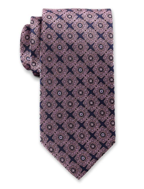 OAK HILL PREMIUM BY DXL OAK HILL PREMIUM BY DXL MEDALLION SILK TIE 